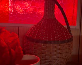 . . . wicker jug
