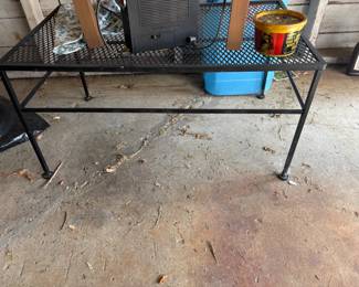 . . . wrought iron table