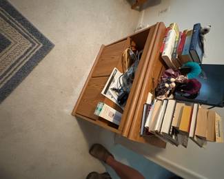 . . . books and nice cabinet