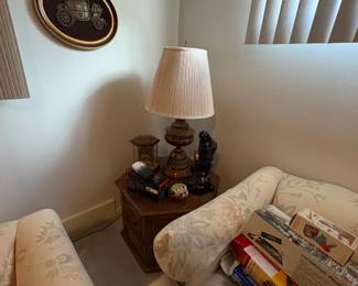 . . . another end table and wood lamp
