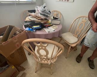 . . . kitchen table and chairs