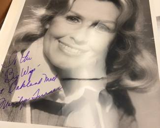 . . . signed Marilyn Turner photo