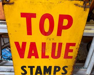 Top Value Stamps metal sign 