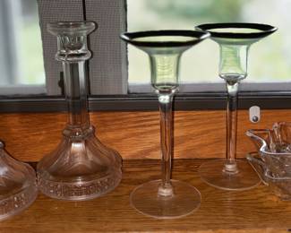 Assorted candlesticks 