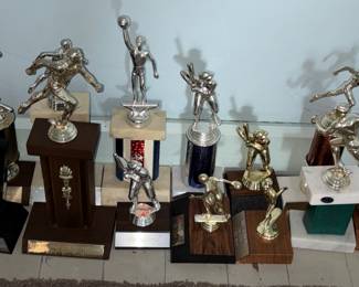 Assorted trophies 