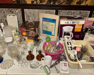Basement is full of assorted treasures 
