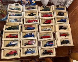 Collector cars in boxes