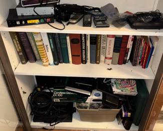 Electronics and loads of books 