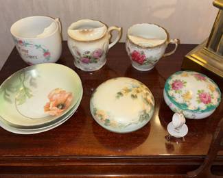 Hand painted china pieces 