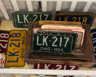  Vtg. License plates 