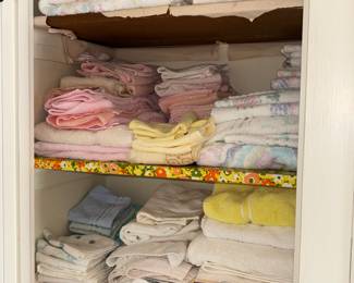 Towels, sheets 