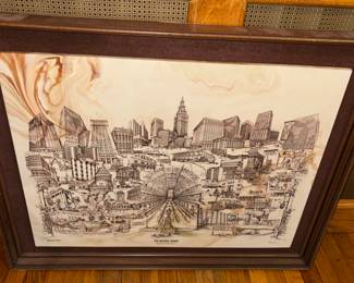 Cleveland collage art- “Garden of Culture”  1975