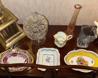 Bold and beautiful colorful china ware containers and dishes 