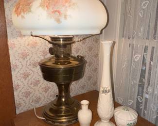 Vintage lamp and Lenox pieces