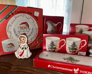 Mill and cookies with Santa set