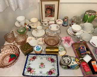 Dancy China and tea cups 