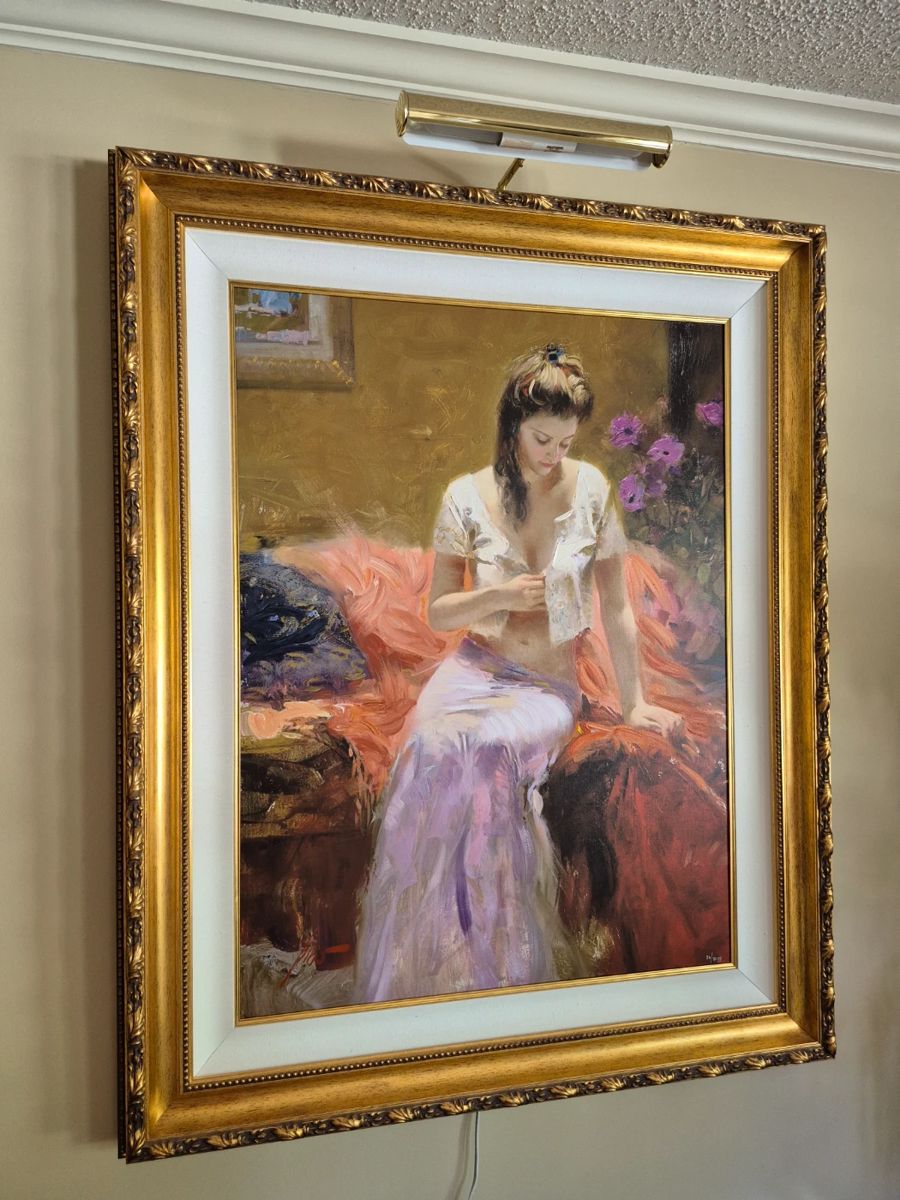 Pino Daeni "Into The Night" Limited Framed Giclee 40" x 50" Numbered (56/80)