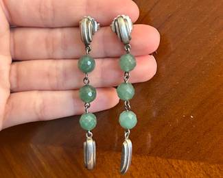 Silver Slane and Slane Dangle Earrings