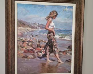 Michael and Inessa Garmash Framed & Signed Art 39" H x 33" W