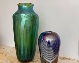 Oriental & Flume art glass