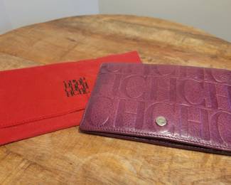 Carolina Herrera Monogram Embossed Wallet