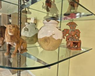 African Wood Carved Art and Vases