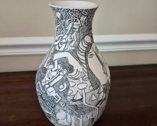 Signed Art Vase