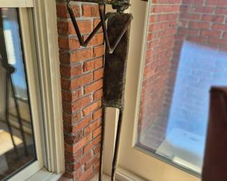 Metal Art Sculpture Playing Flute 52" H