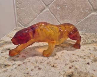 Daum Panther Art Glass -