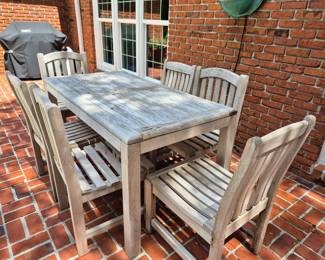 Teak Table and 6 Chairs