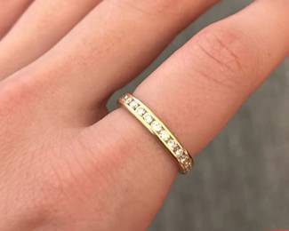 14k Diamond Band