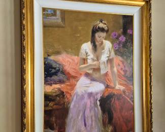 Pino Daeni "Into The Night" Limited Framed Giclee 40" x 50" Numbered (56/80)