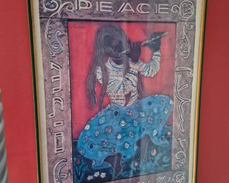 "Peace" Israeli Framed Poster