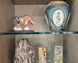 Stone Carvings, Asian Vase