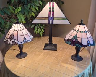 Table lamps - stained glass