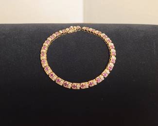 14k ruby diamond bracelet