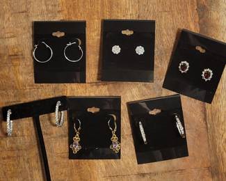 14k Diamond earrings, diamond hoops and more 