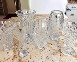 Waterford crystal vases
