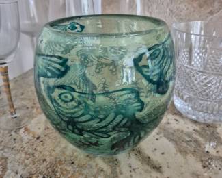 Kosta Boda Large Art Glass Bowl