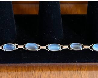 Vintage 10k Moonstone Bracelet