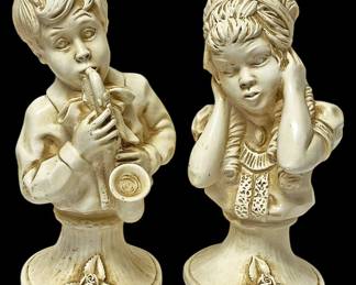 Universal Statuary Chalkware Busts