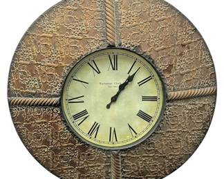 Buchanan 24 Wall Clock WRope Trim