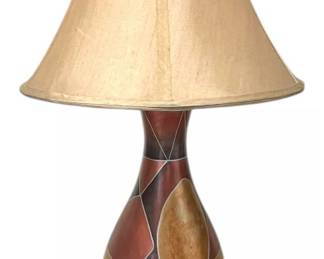 Geometric Painted Ceramic Table LampWorks