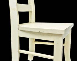 Pottery Barn Kids White Wood Chair