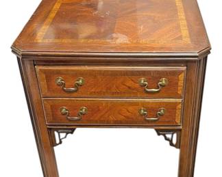 Lane Furniture Inlaid Side Table