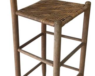 Ladderback Rush Seat Bar Stool