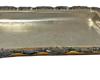Poole Silverplate Baroque Footed Dish