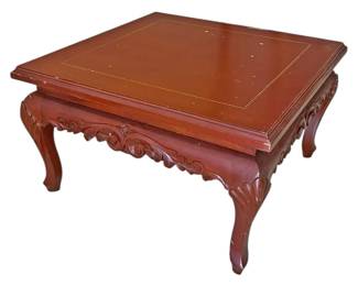 Carved Square Coffee Table