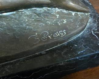 Signature on Bronze