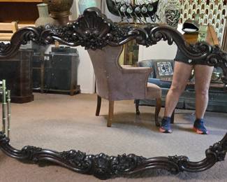 Large Ornate Wall Mirror